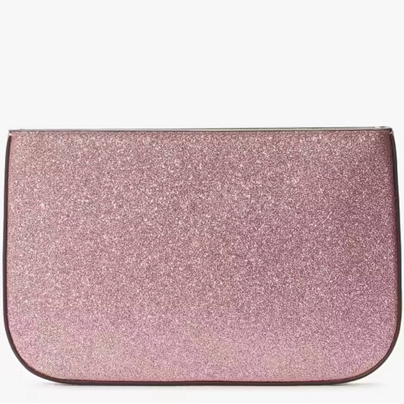 NWT Kate Spade Glimmer Glitter Pochette in Mitten Pink - Picture 3 of 7